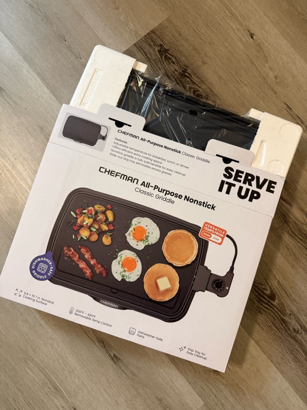 Chefman All-Purpose Nonstick Classic Griddle - Black